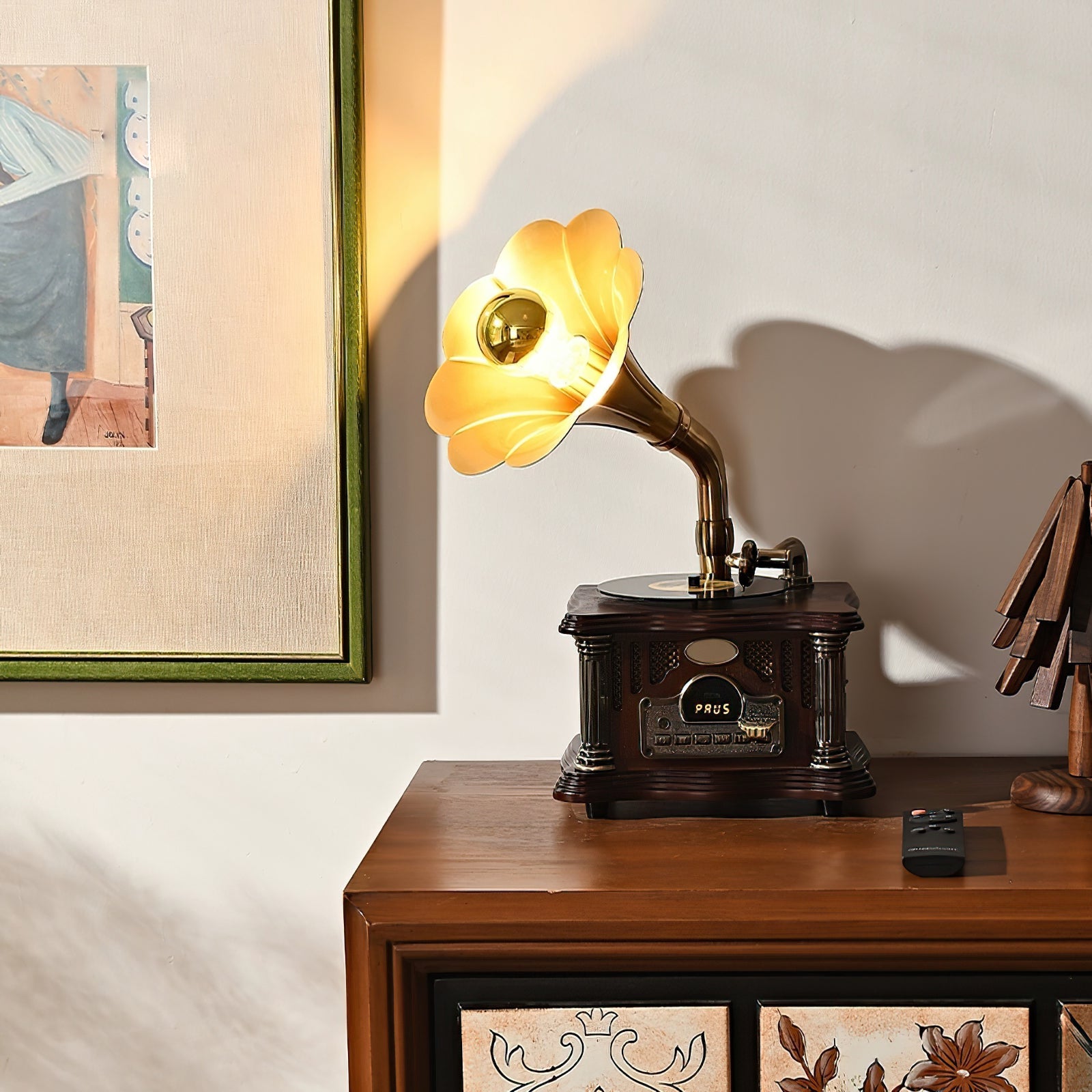 Phonograph Table Lamp