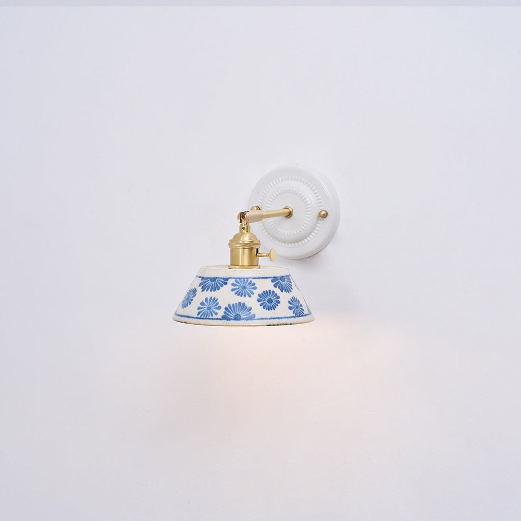 Porcelain Indigo Wall Lamp