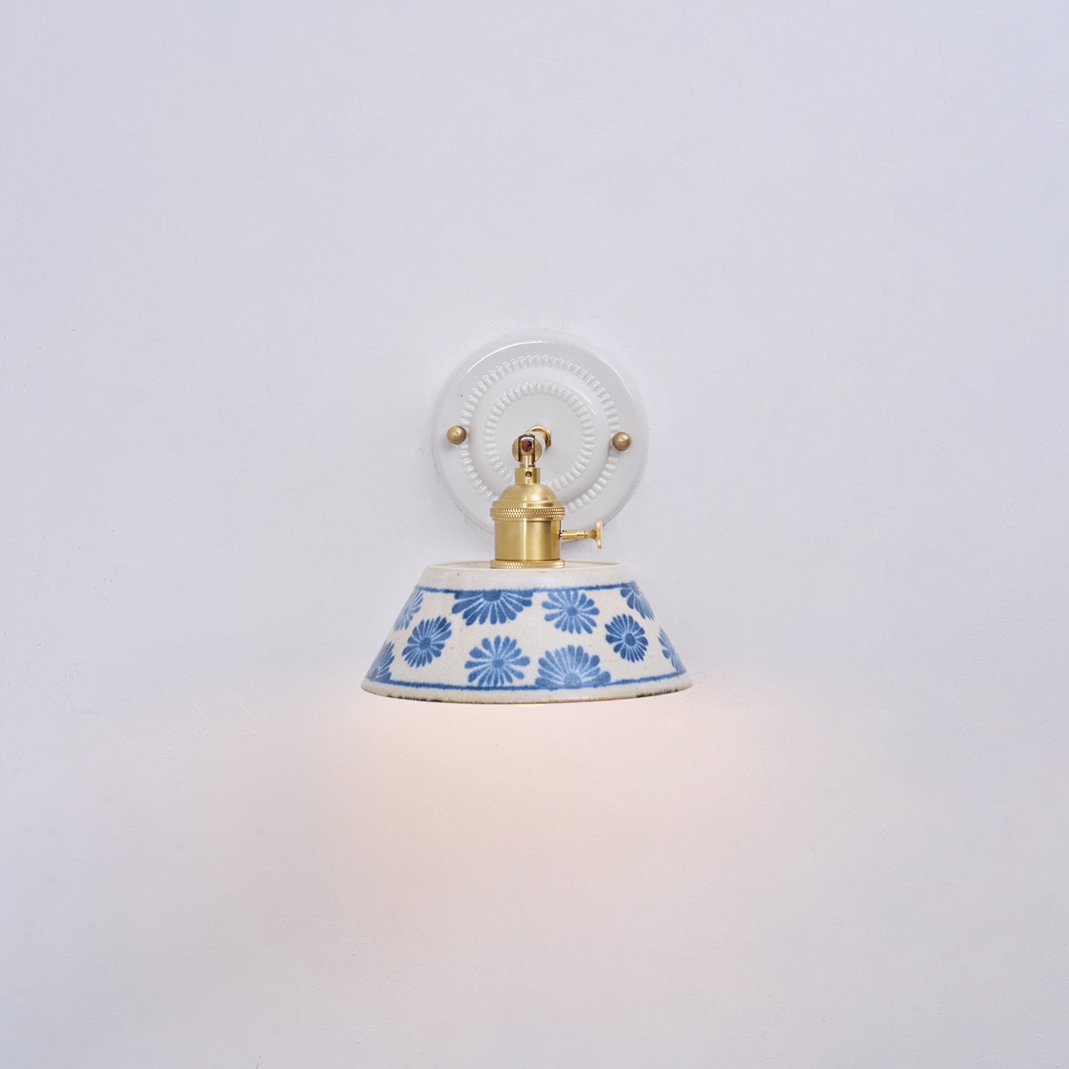 Porcelain Indigo Wall Lamp