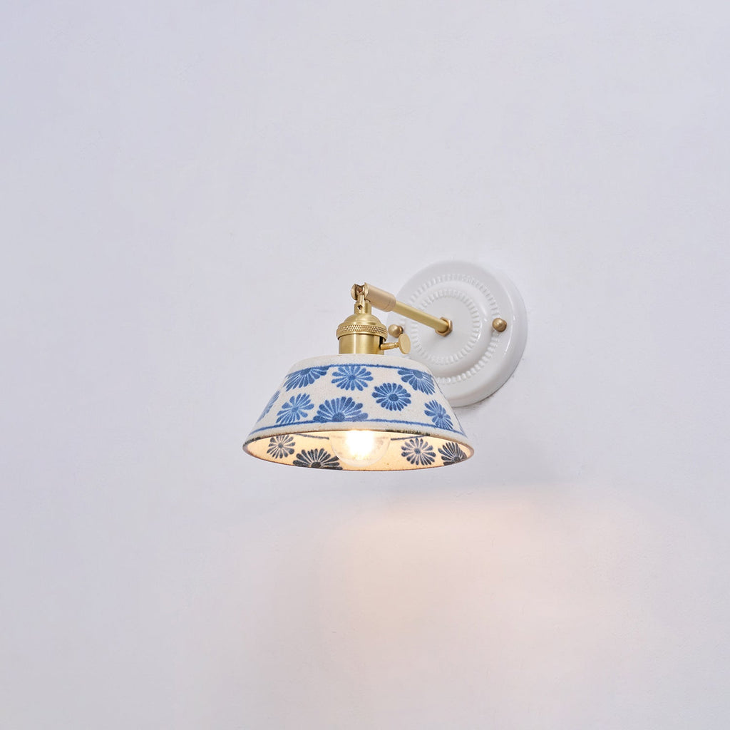 Porcelain Indigo Wall Lamp