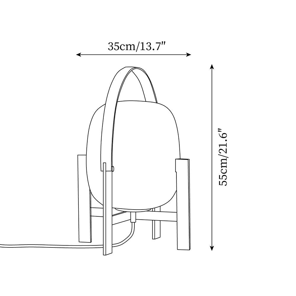 Portable Lantern Metal Table Lamp