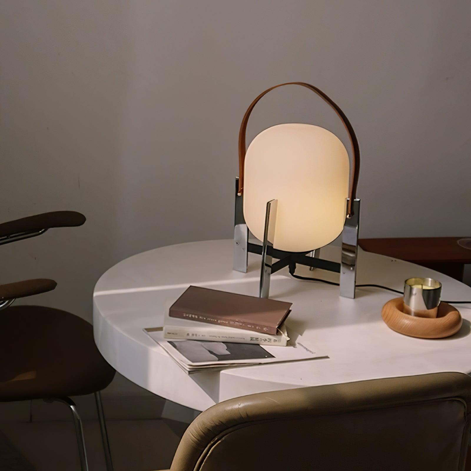 Portable Lantern Metal Table Lamp