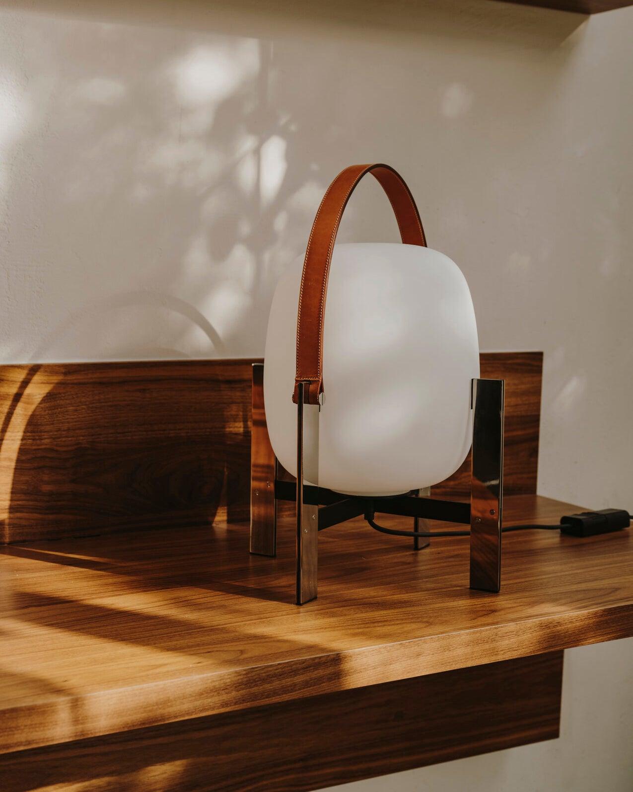 Portable Lantern Metal Table Lamp