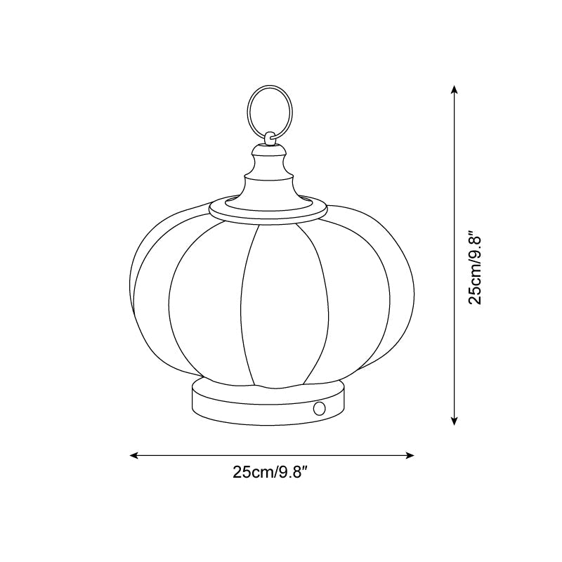 Pumpkin Glass Table Lamp