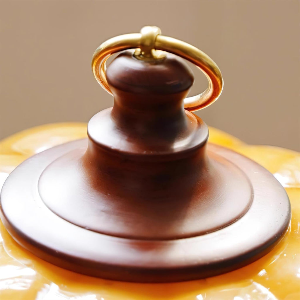 Pumpkin Glass Table Lamp