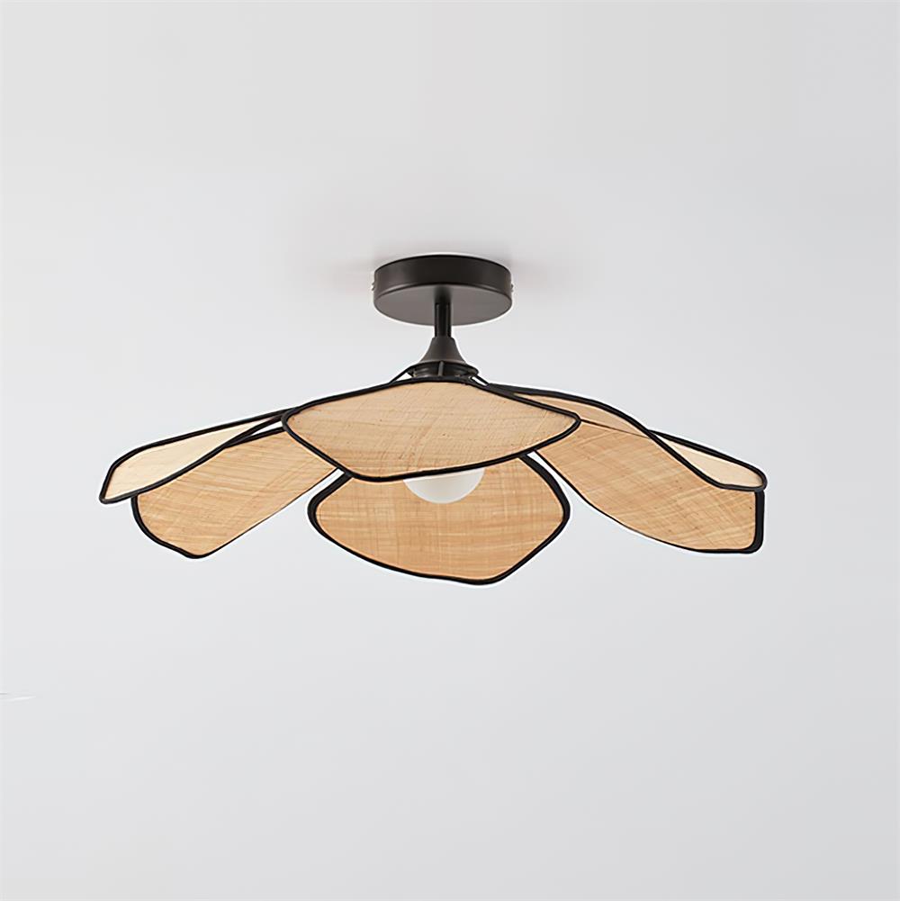Raffia Petal Ceiling Lamp
