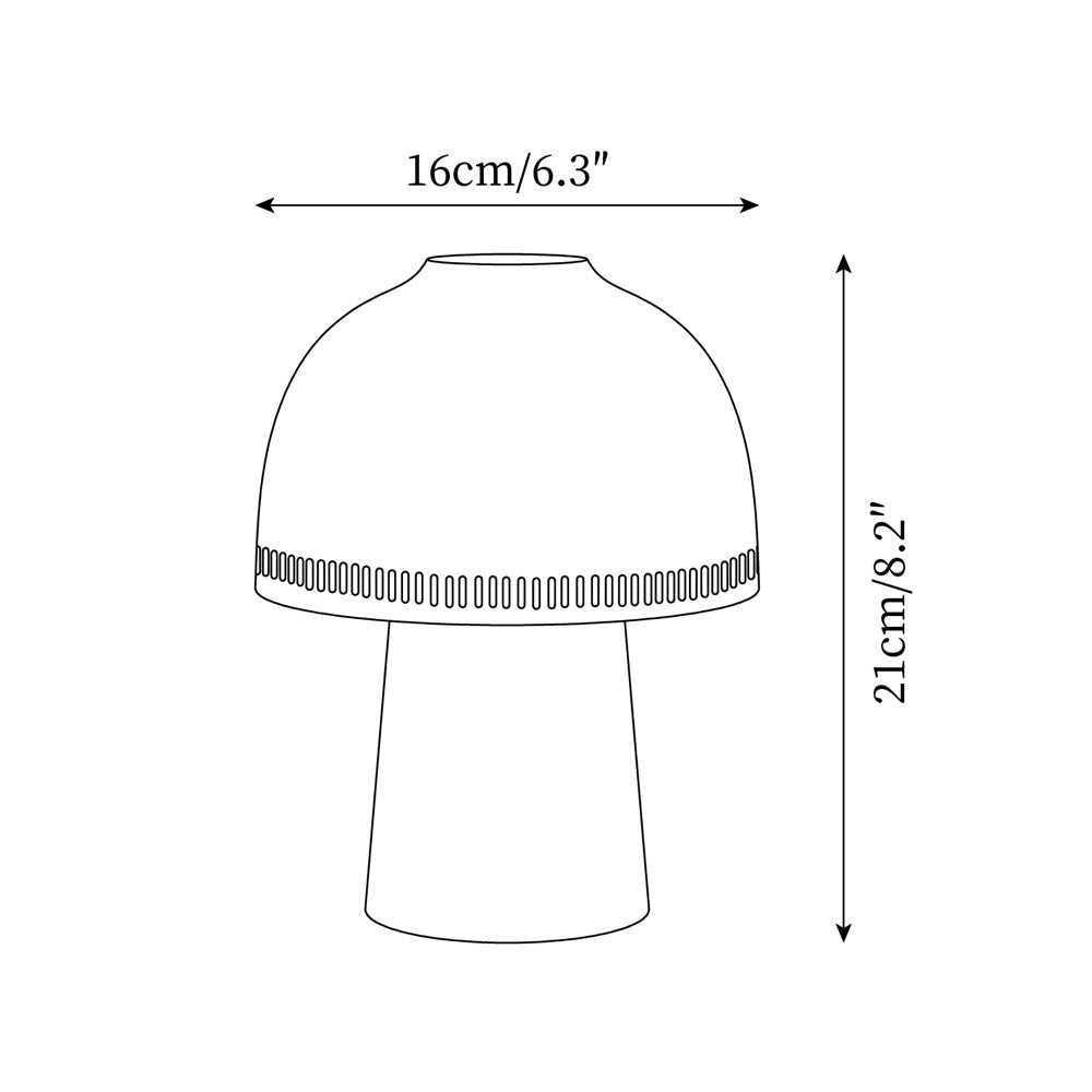 Raku Table Lamp