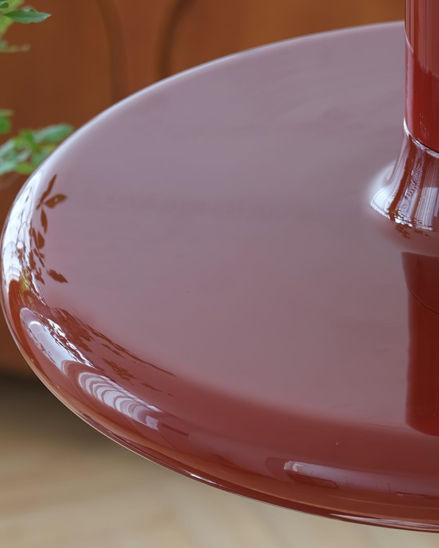 Red Frisbee Pendant Lamp