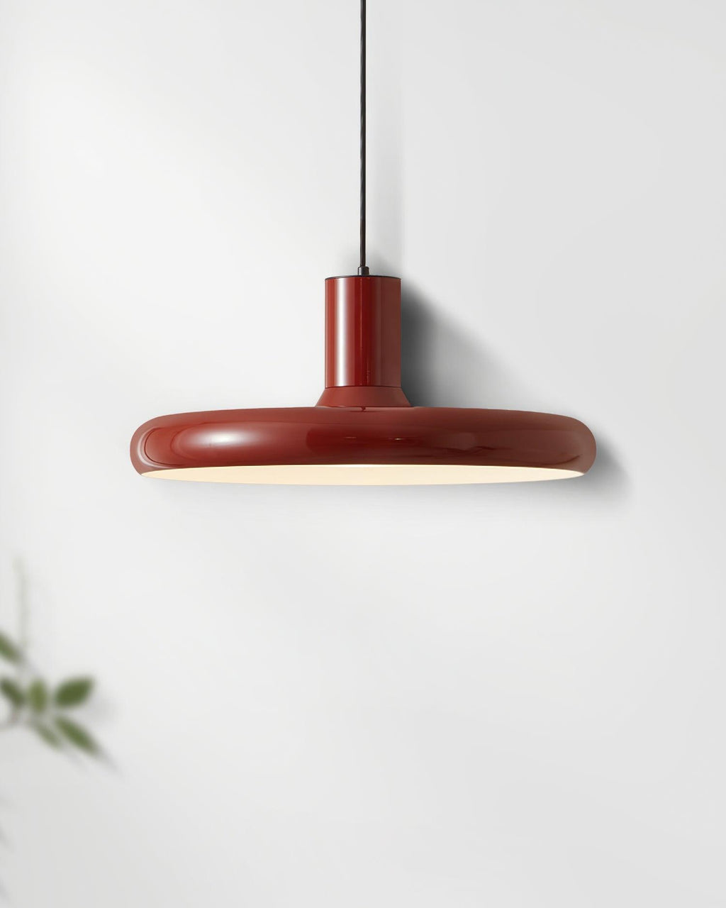 Red Frisbee Pendant Lamp