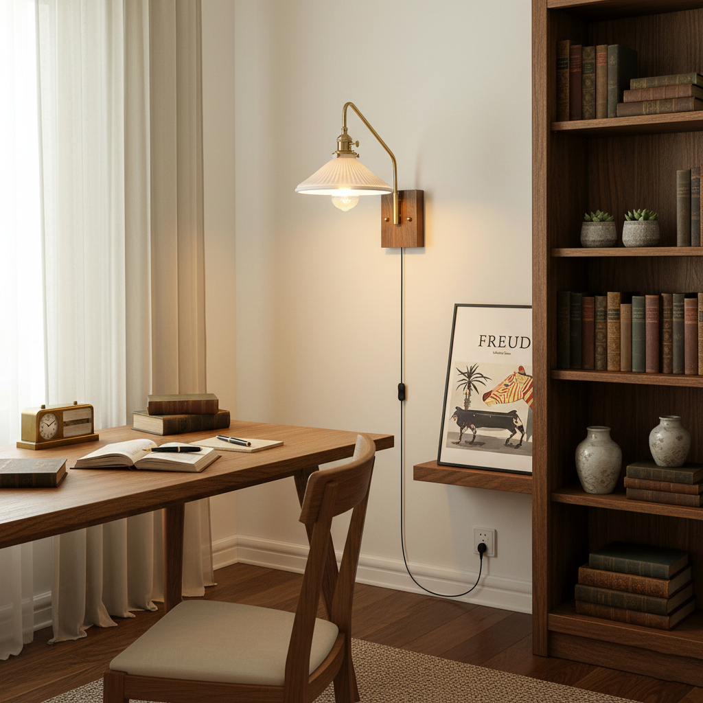Retro Kelsey Plug In Wall Light