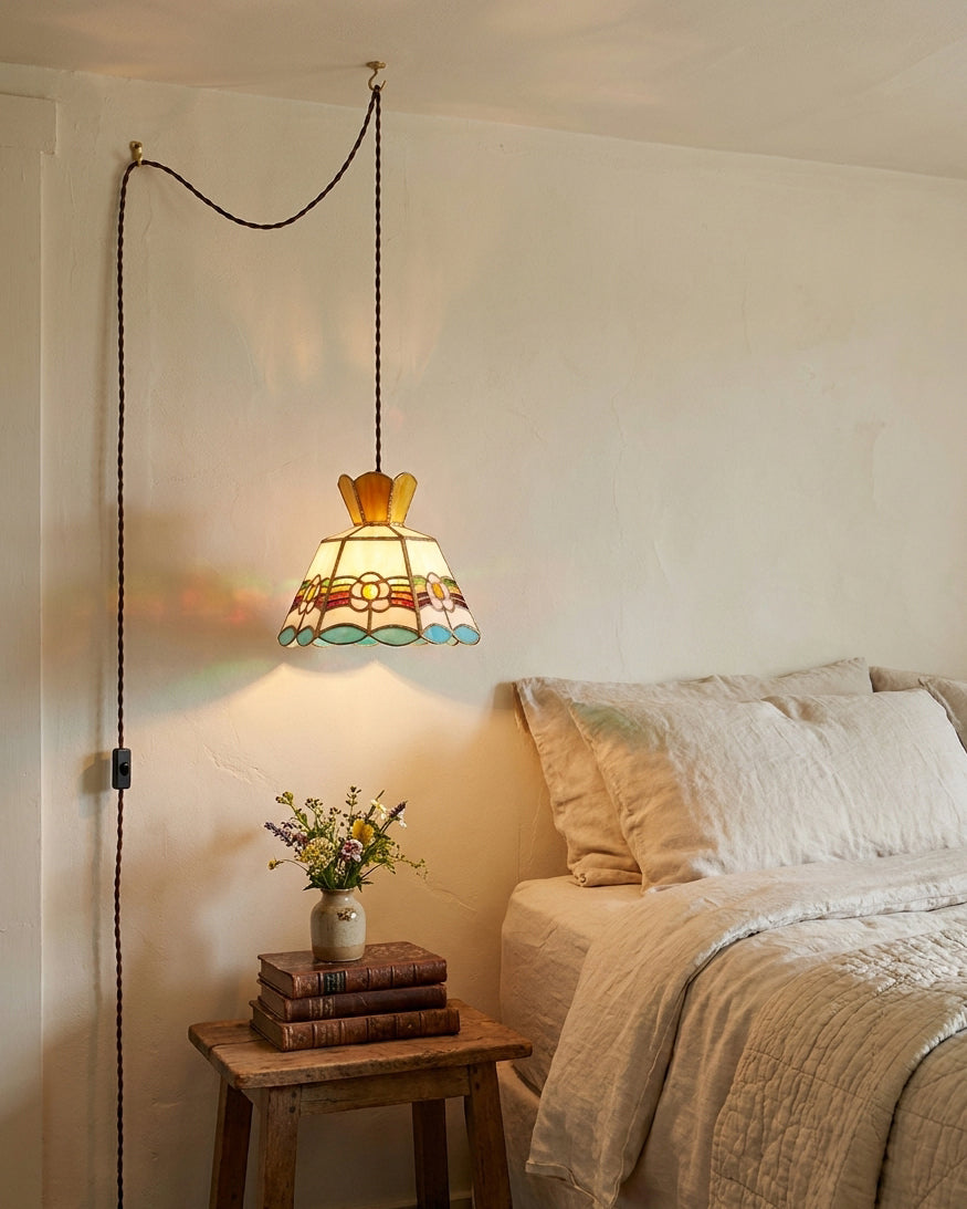 Retro Ketan Plug In Pendant Light