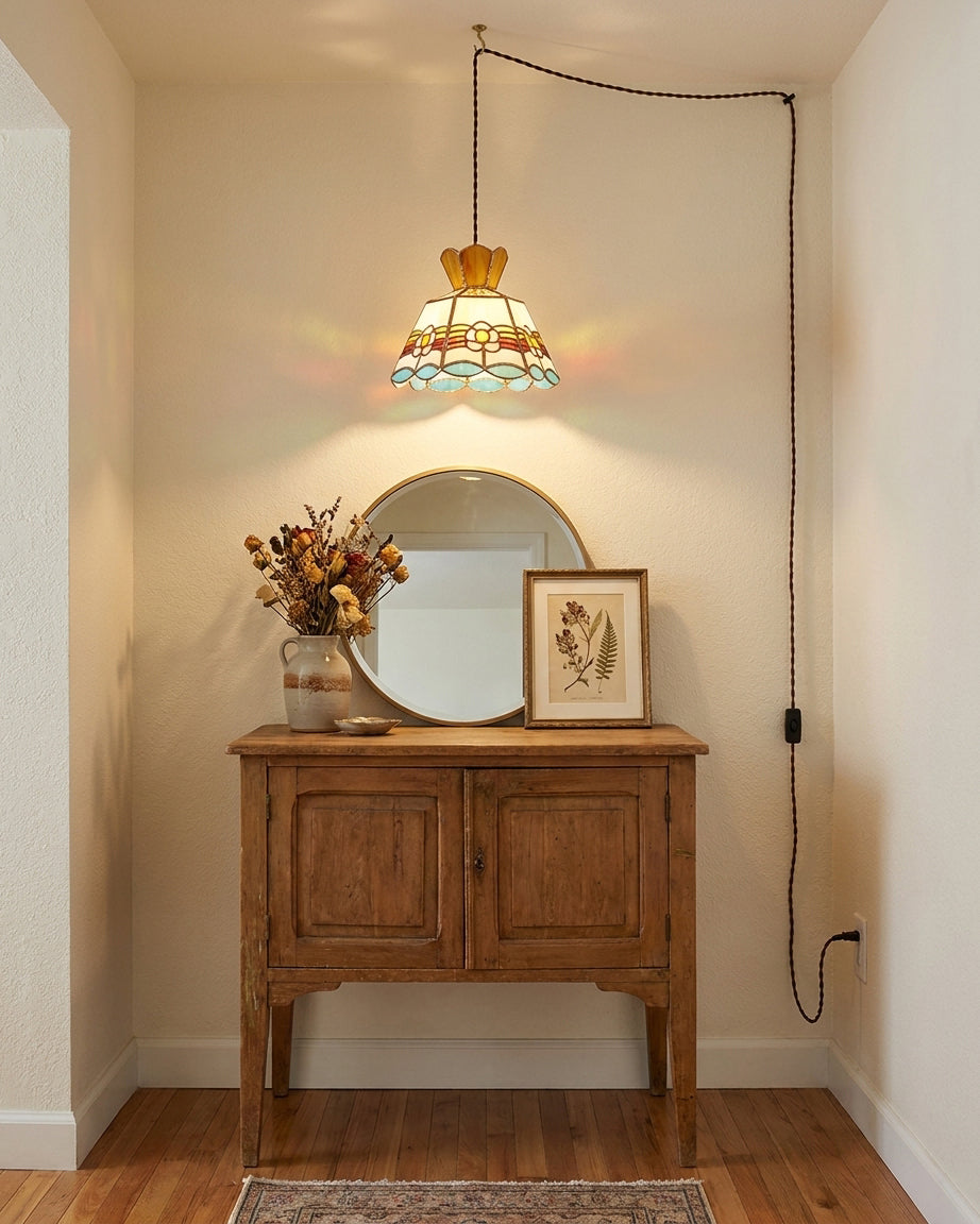 Retro Ketan Plug In Pendant Light