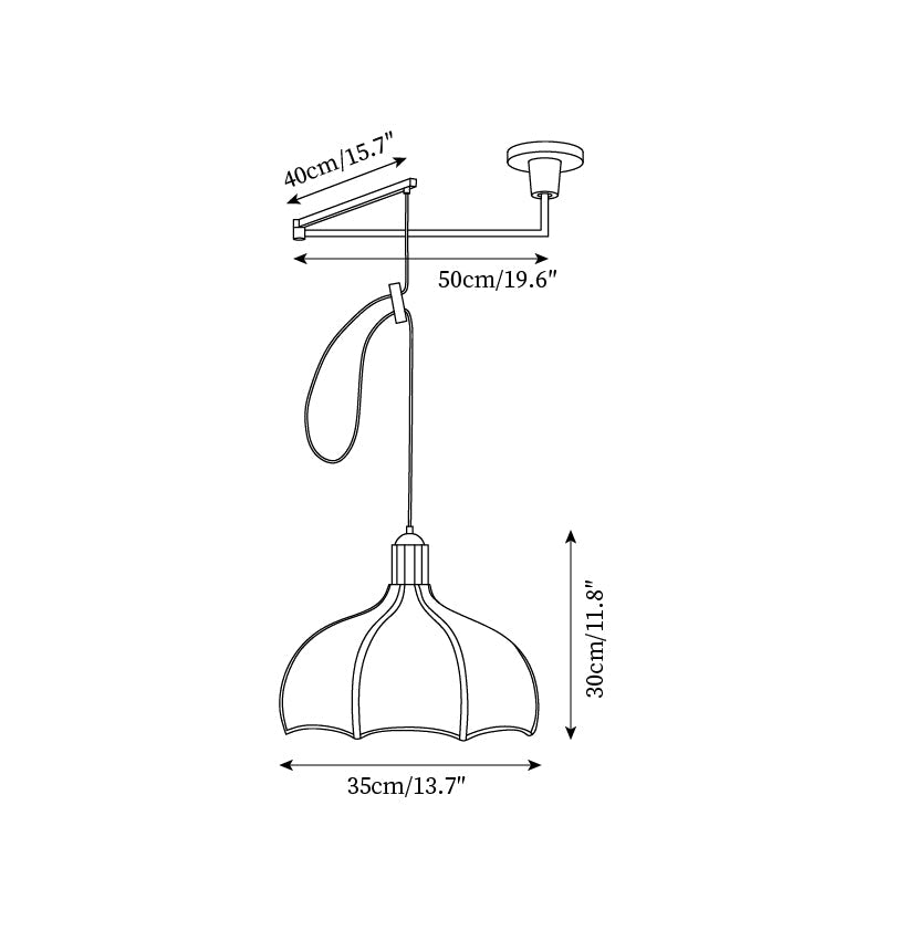Revi Swing Arm Pendant Light