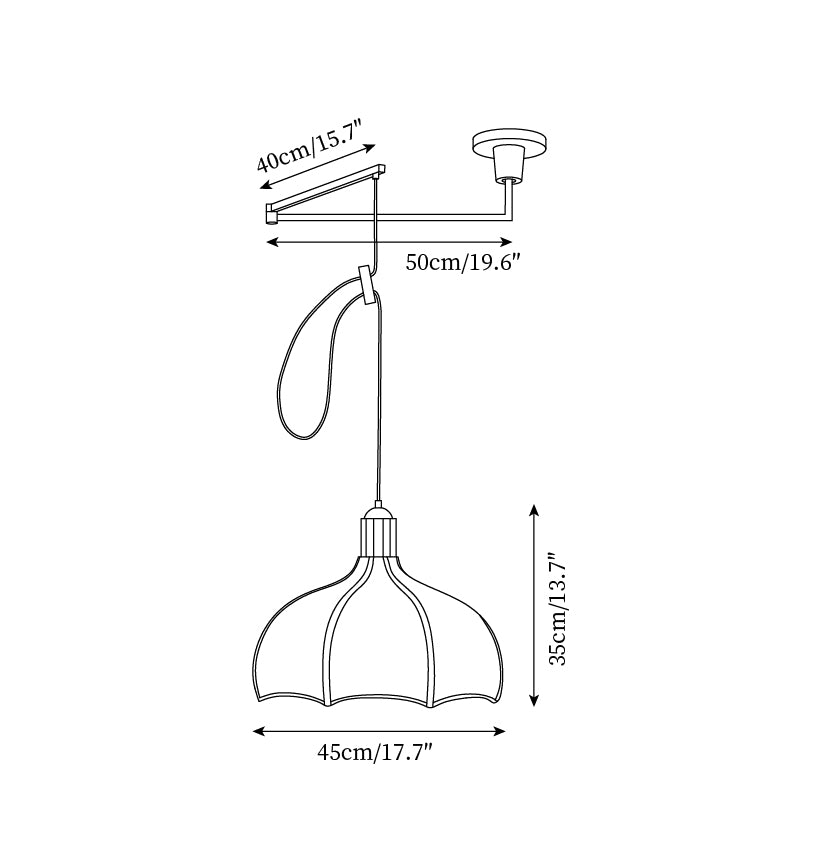 Revi Swing Arm Pendant Light