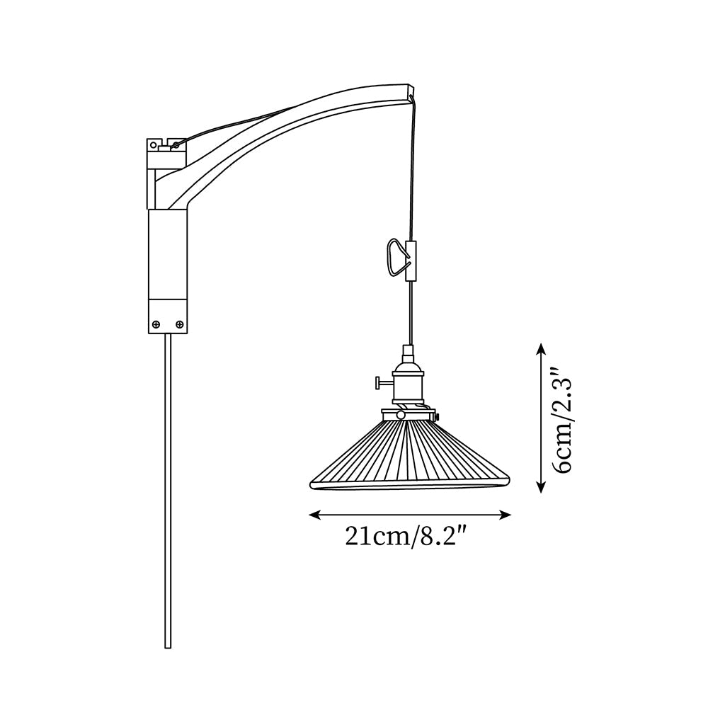 Rigale Plug In Wall Lamp