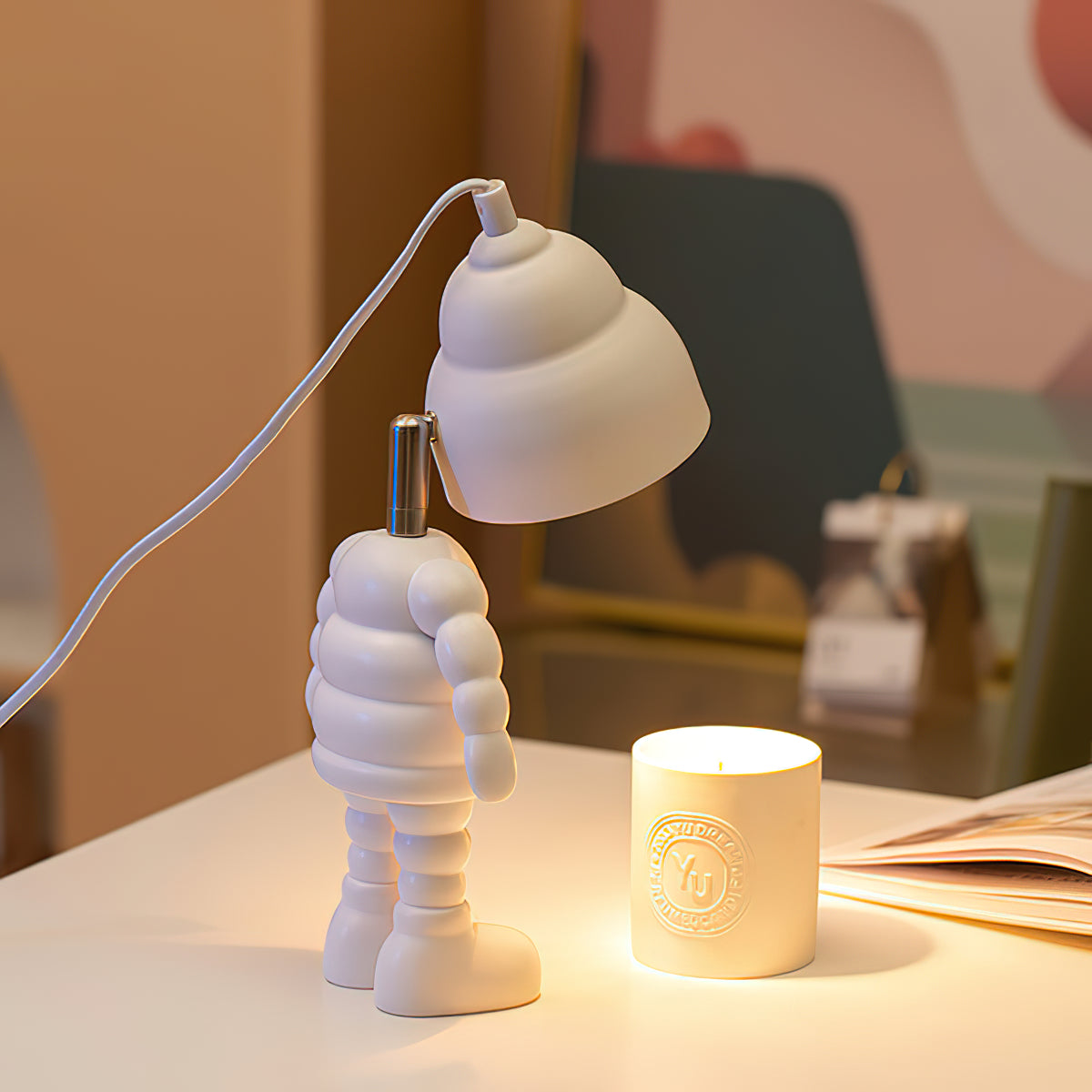 Robot Wax Candle Warmer Lamp