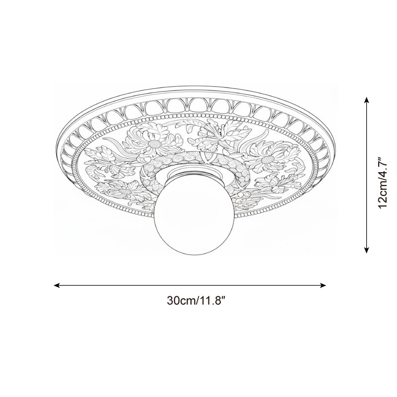 Rochelle Relief Ceiling Lamp