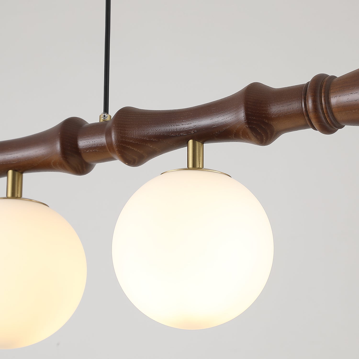Rollo Wood Chandelier