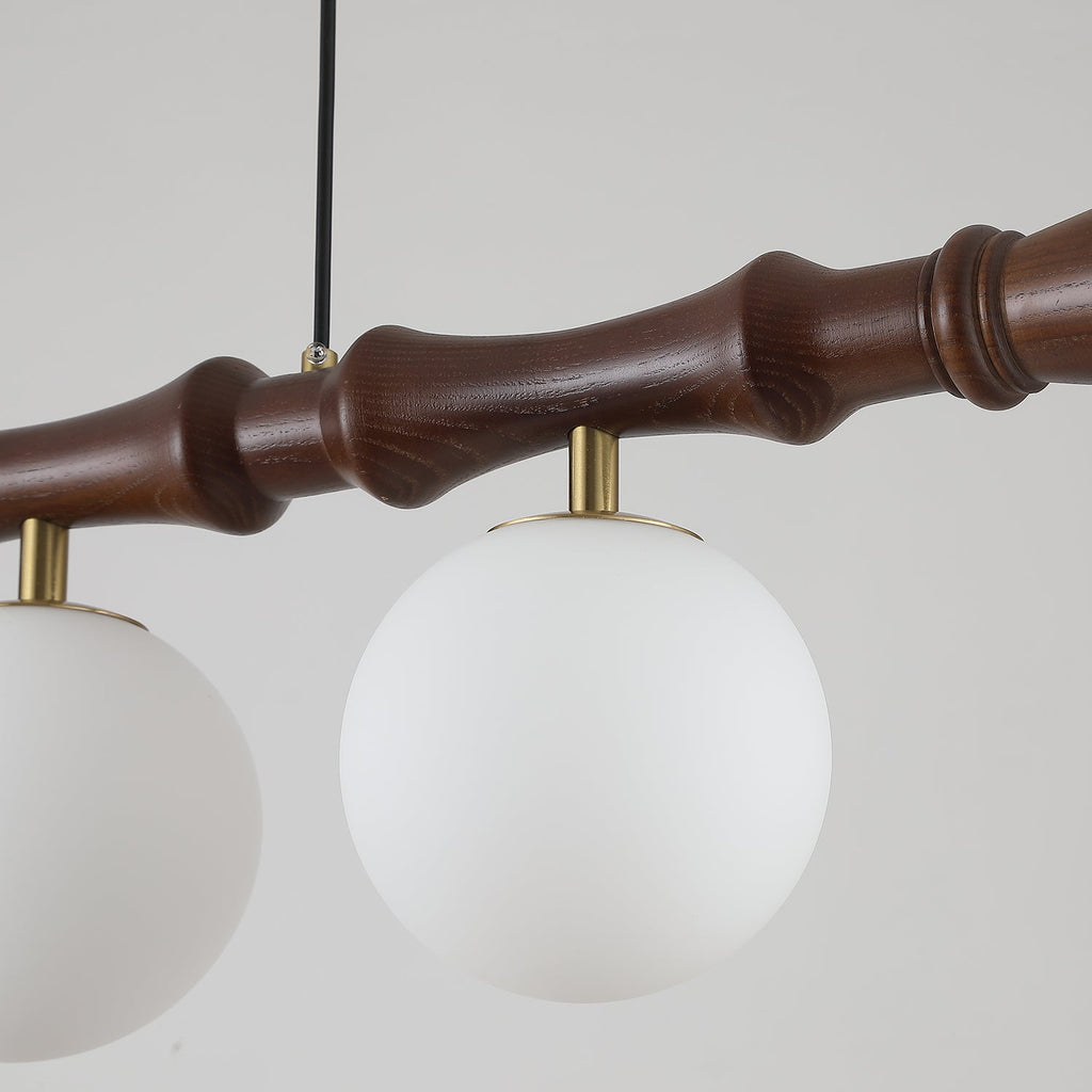 Rollo Wood Chandelier