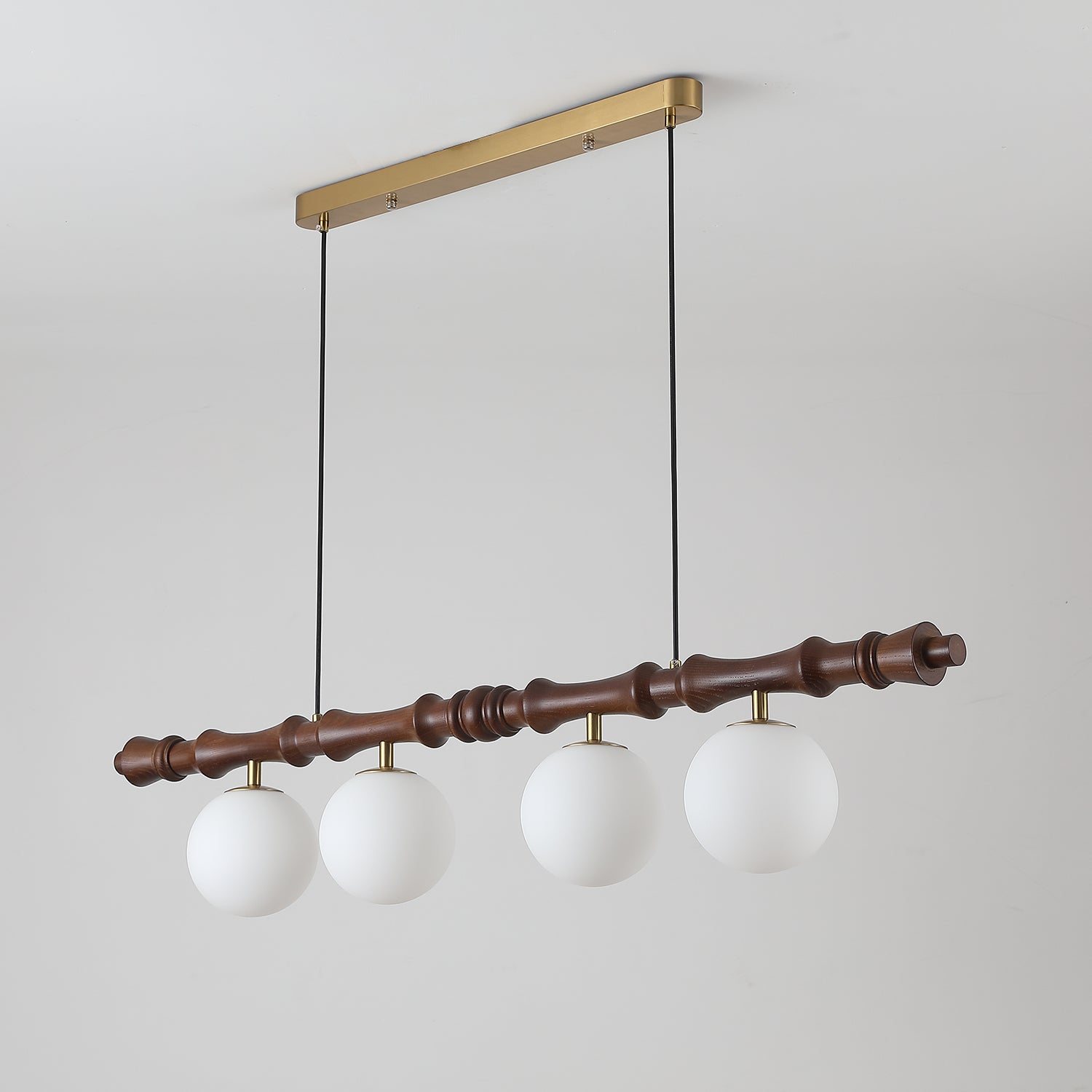 Rollo Wood Chandelier