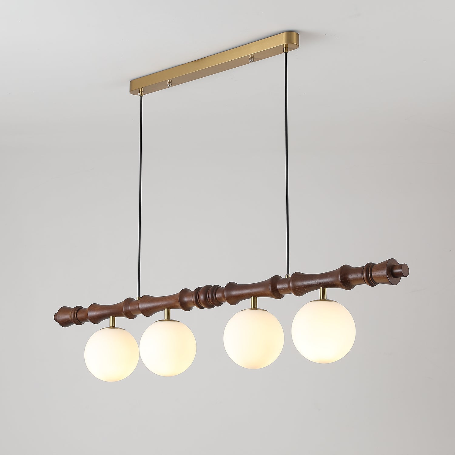 Rollo Wood Chandelier