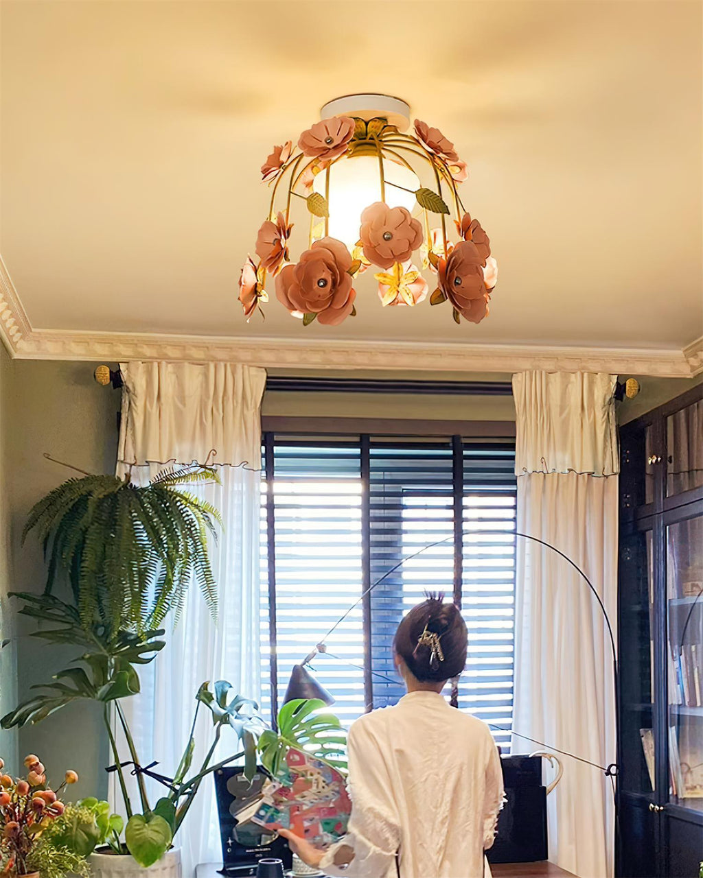 Romantische Flowers Ceiling Light