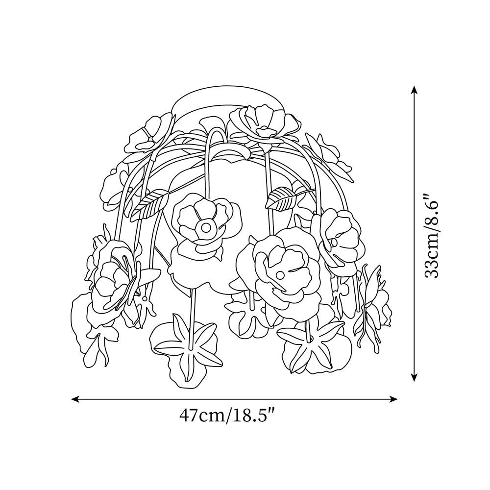 Romantische Flowers Ceiling Light