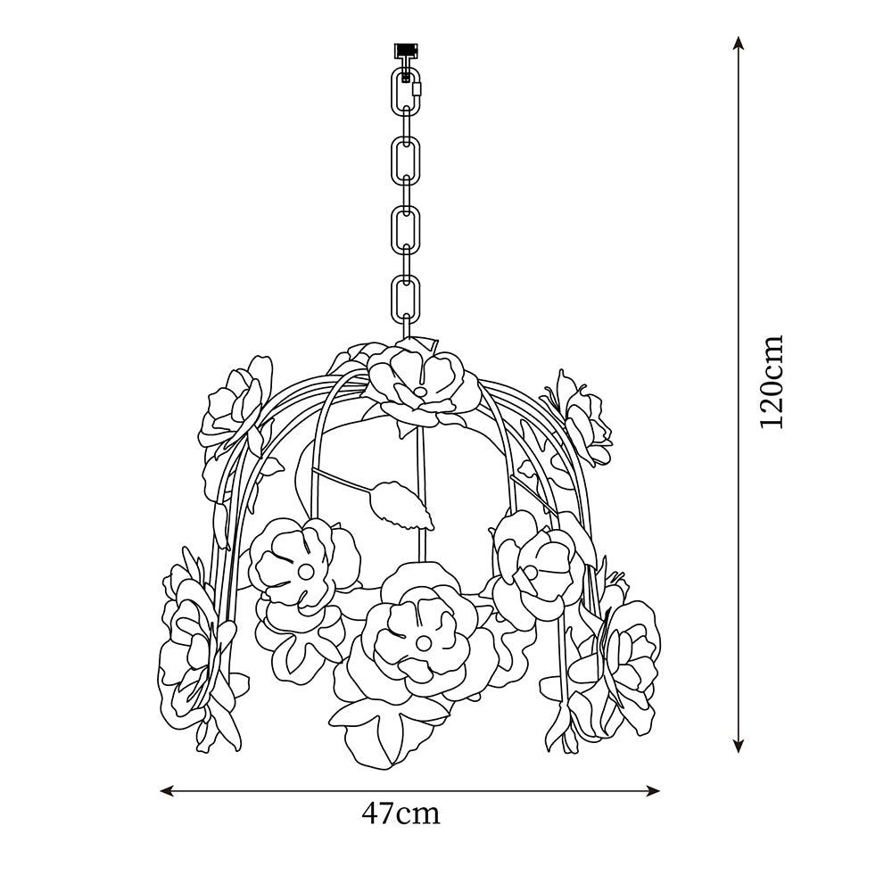 Romantische Flowers Pendant Lamp