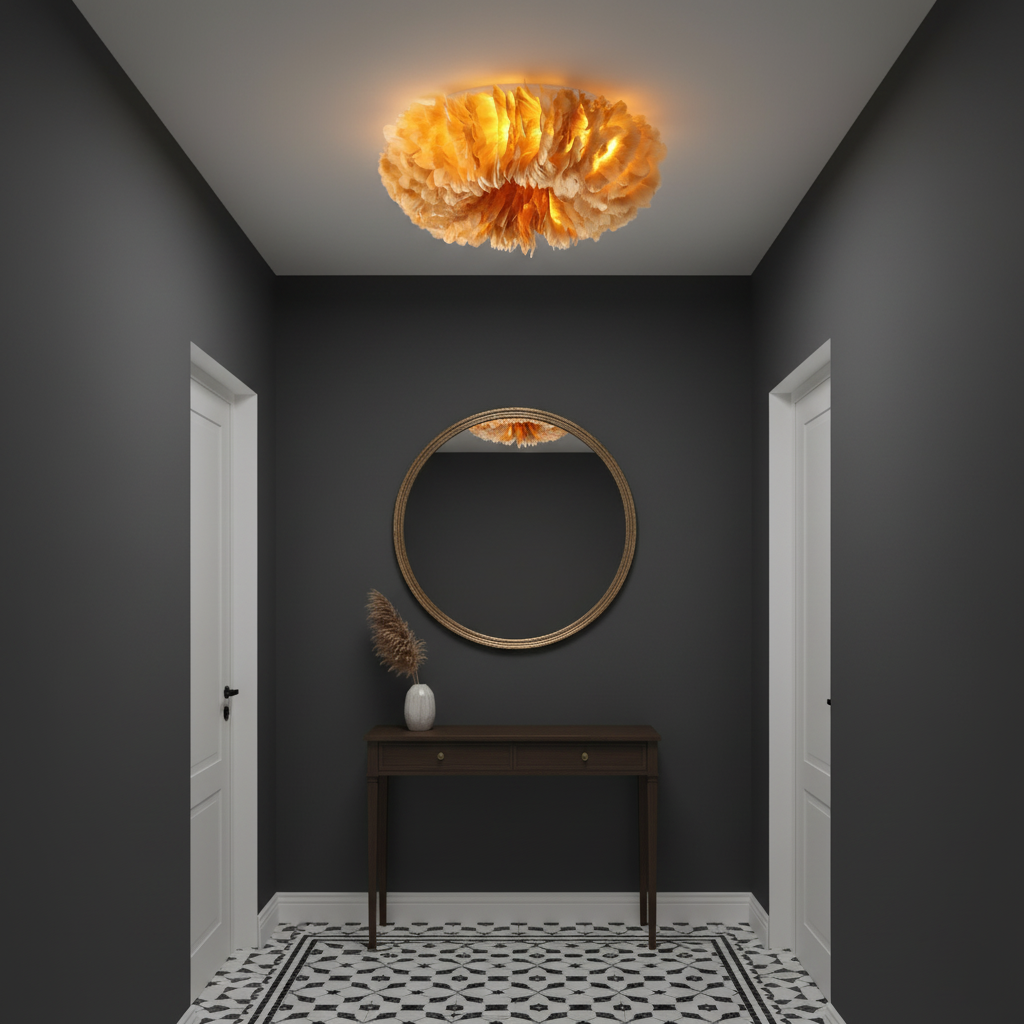 Rora Feather Ceiling Light
