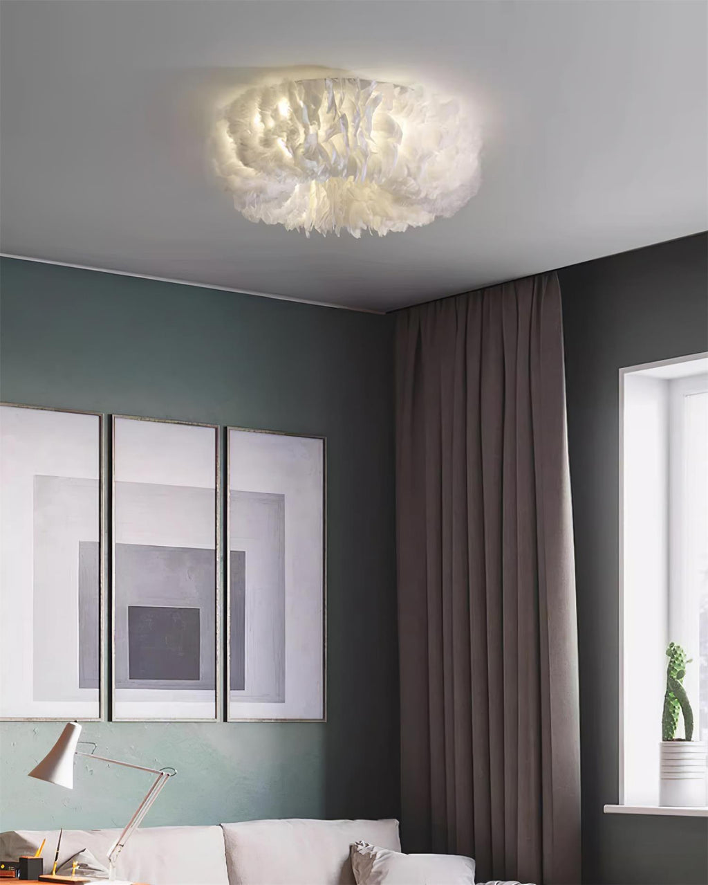 Rora Feather Ceiling Light