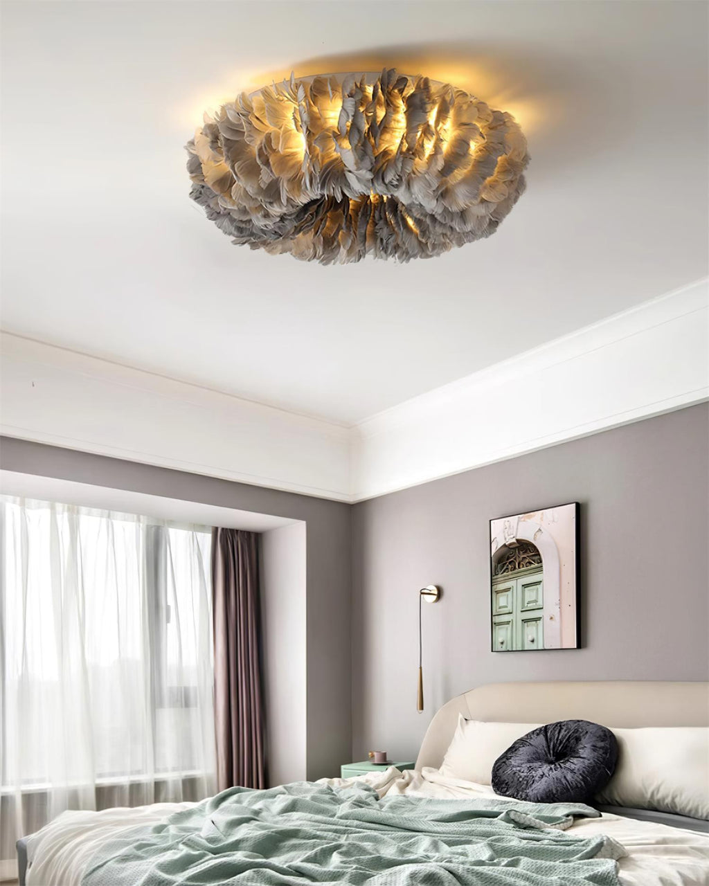 Rora Feather Ceiling Light