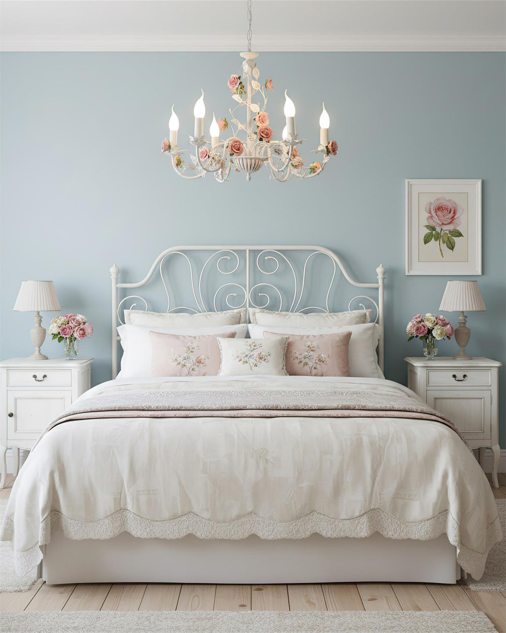 Rose Flowers Chandelier