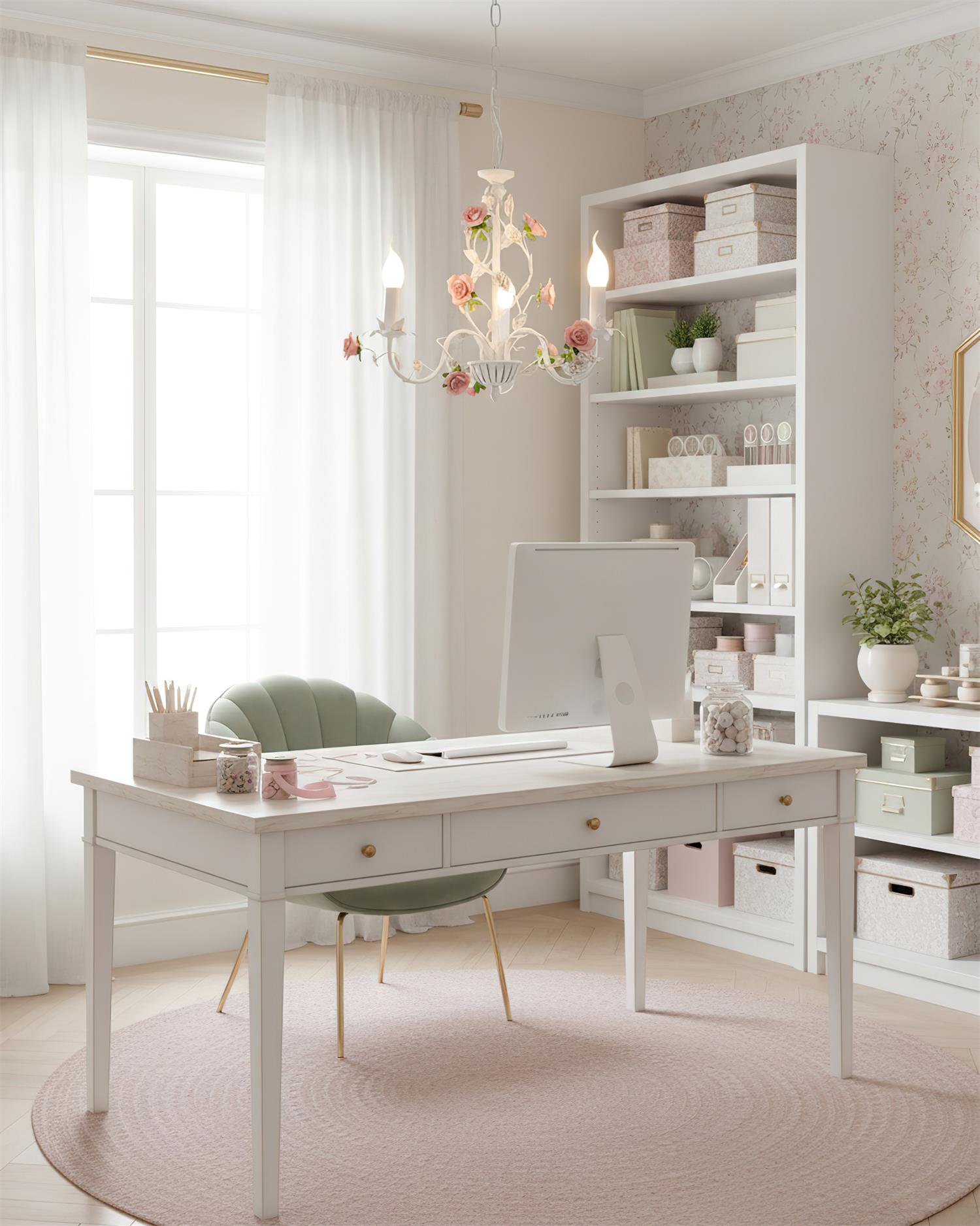 Rose Flowers Chandelier