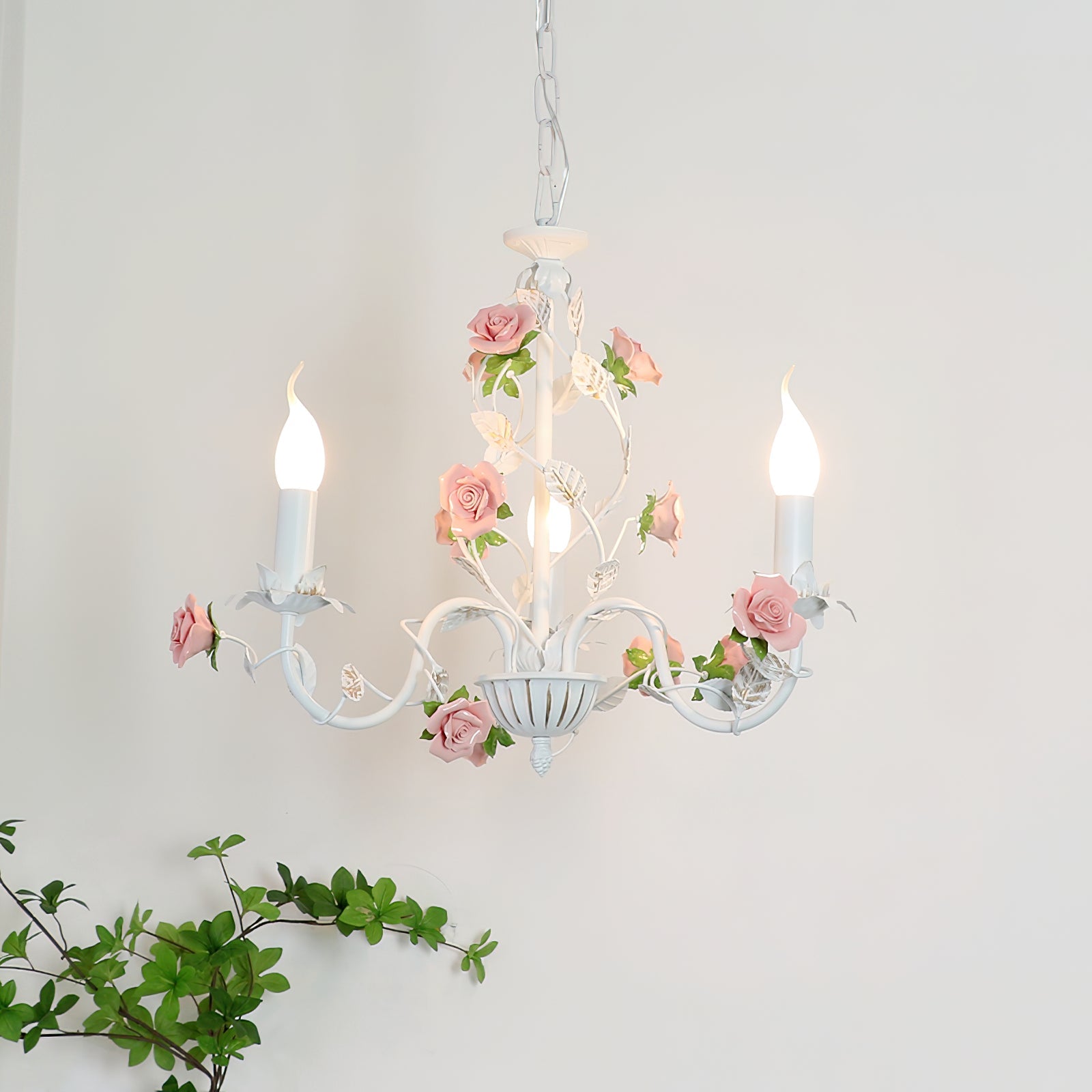 Rose Flowers Chandelier