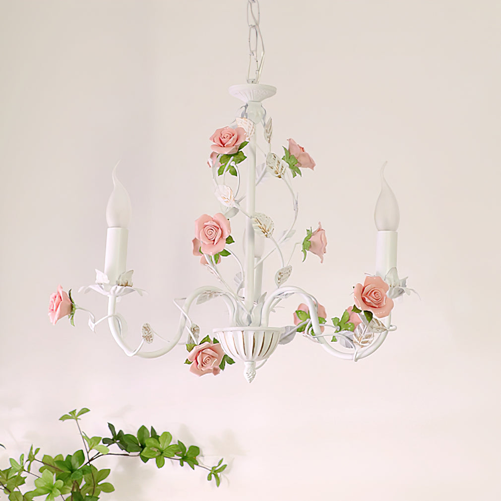 Rose Flowers Chandelier