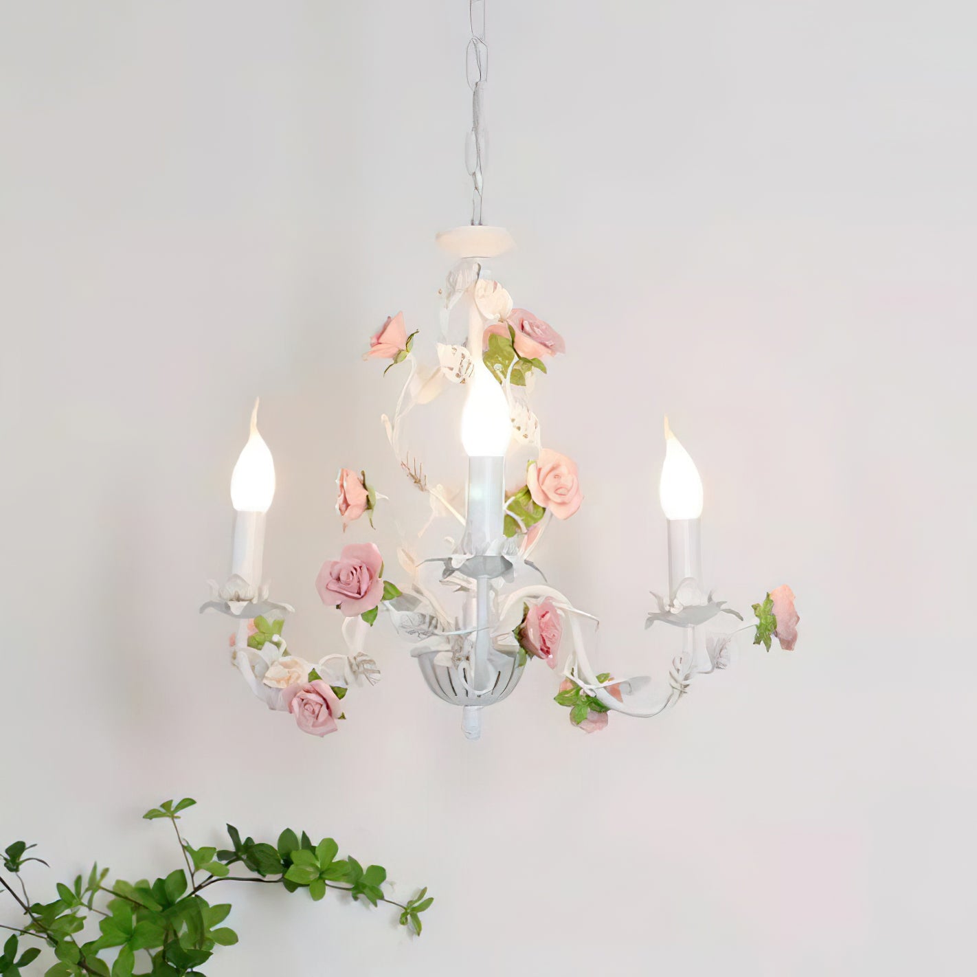 Rose Flowers Chandelier