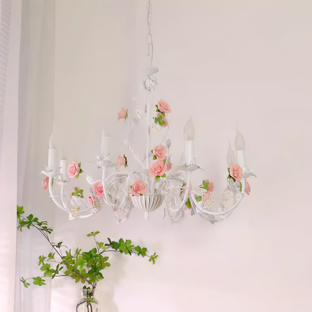 Rose Flowers Chandelier