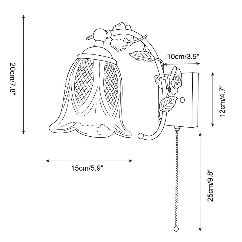 Roseraie Verse Wall Lamp
