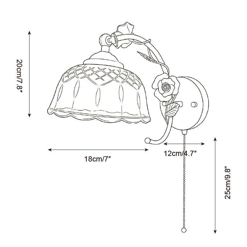Roseraie Verse Wall Lamp
