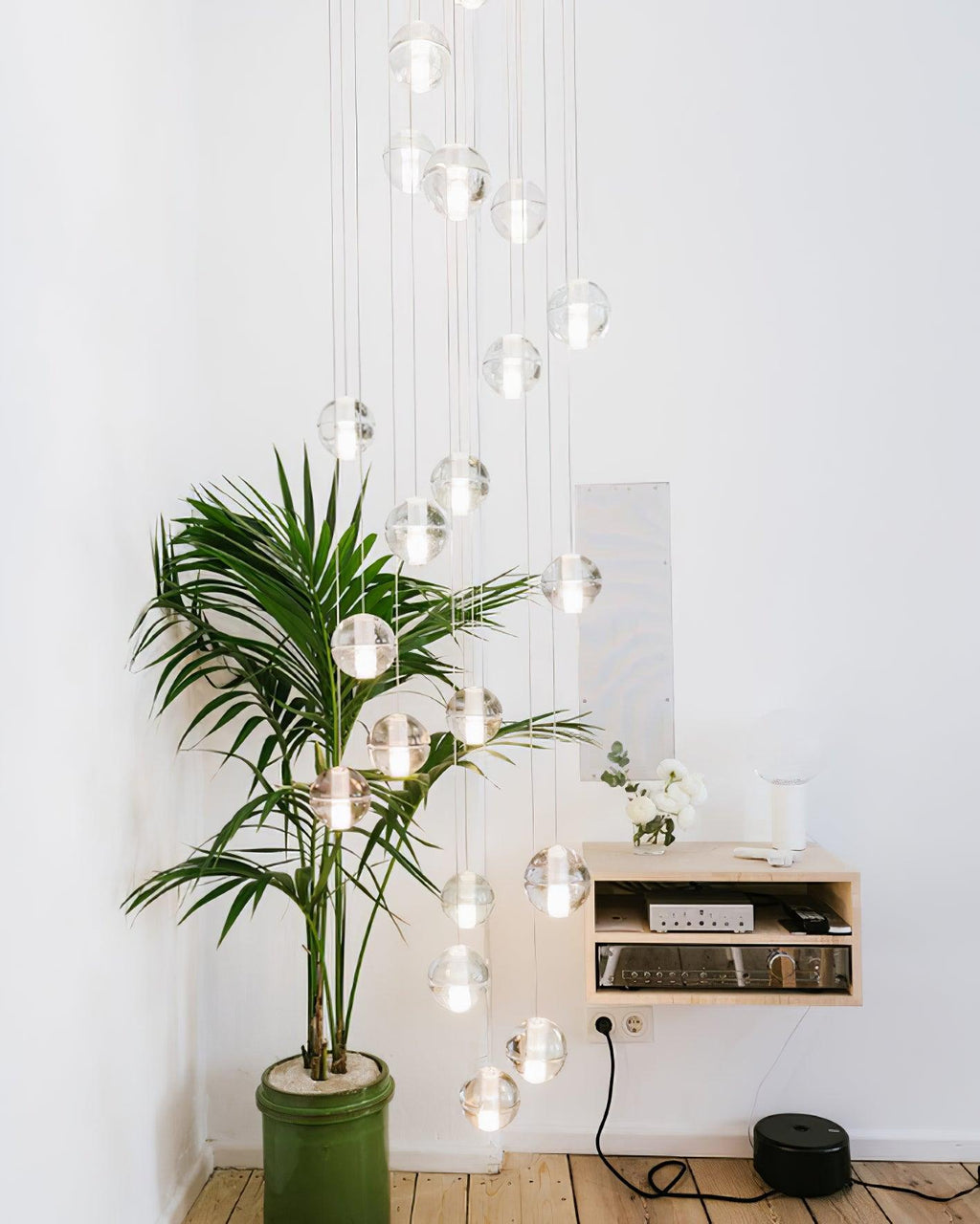 Round K9 Crystal Chandelier