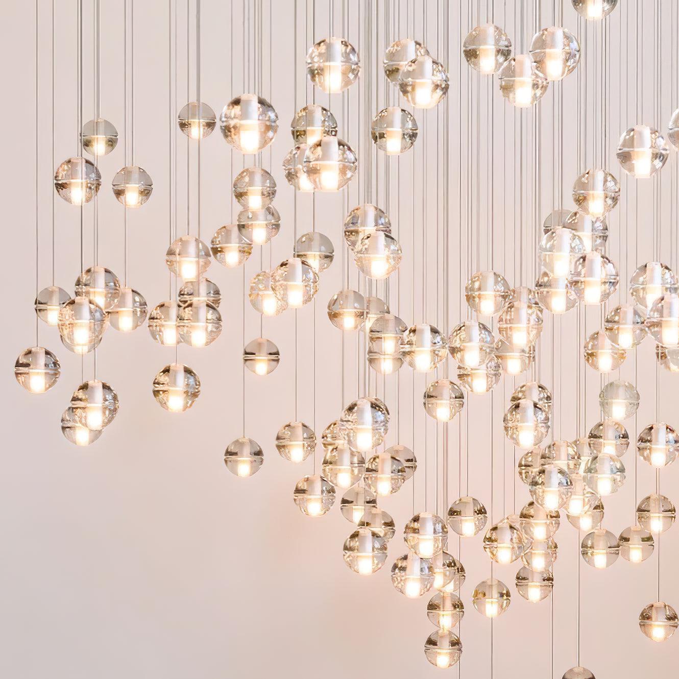 Round K9 Crystal Chandelier