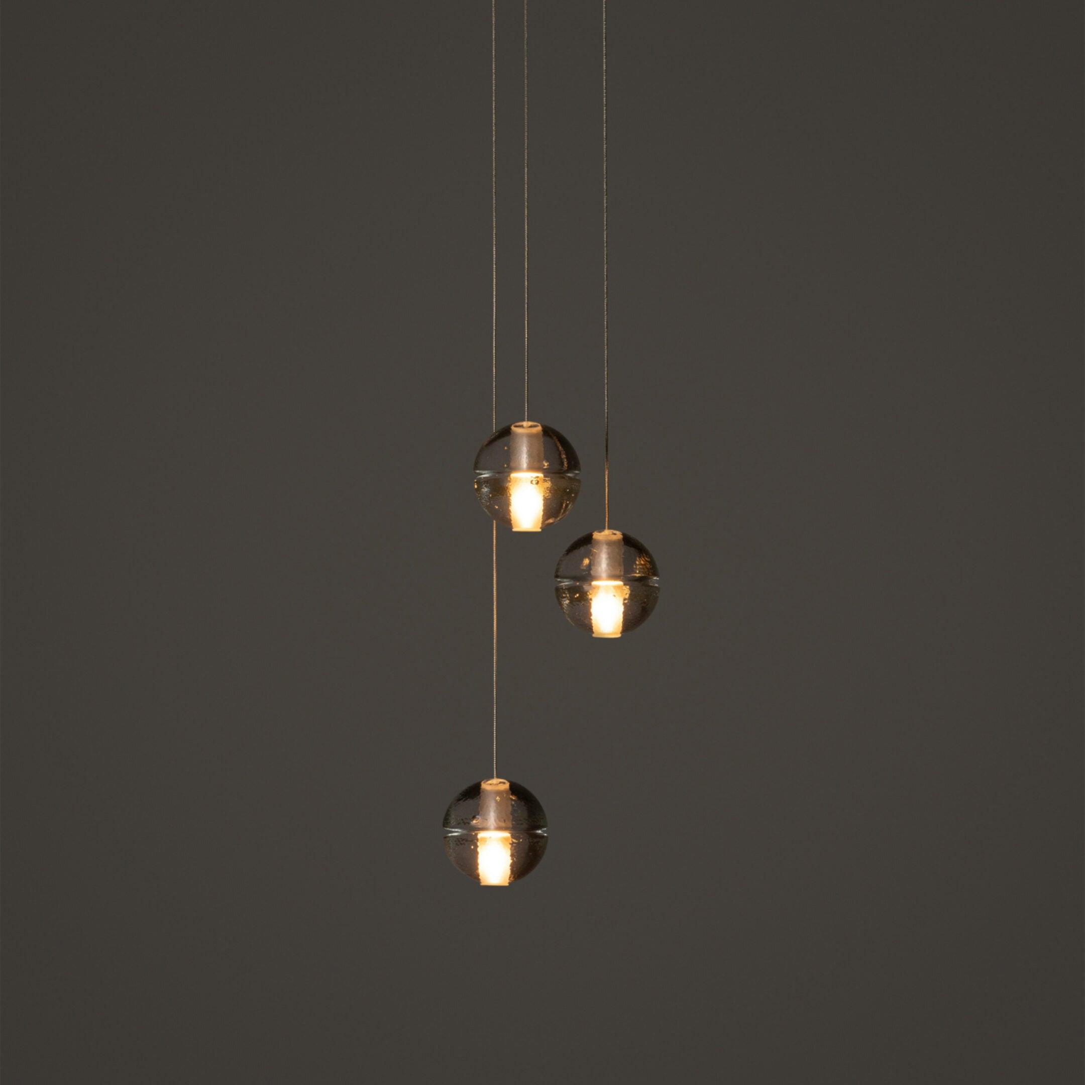 Round K9 Crystal Chandelier