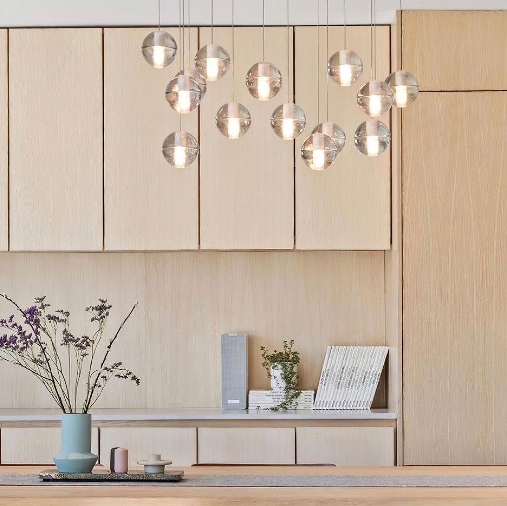 Round K9 Crystal Chandelier