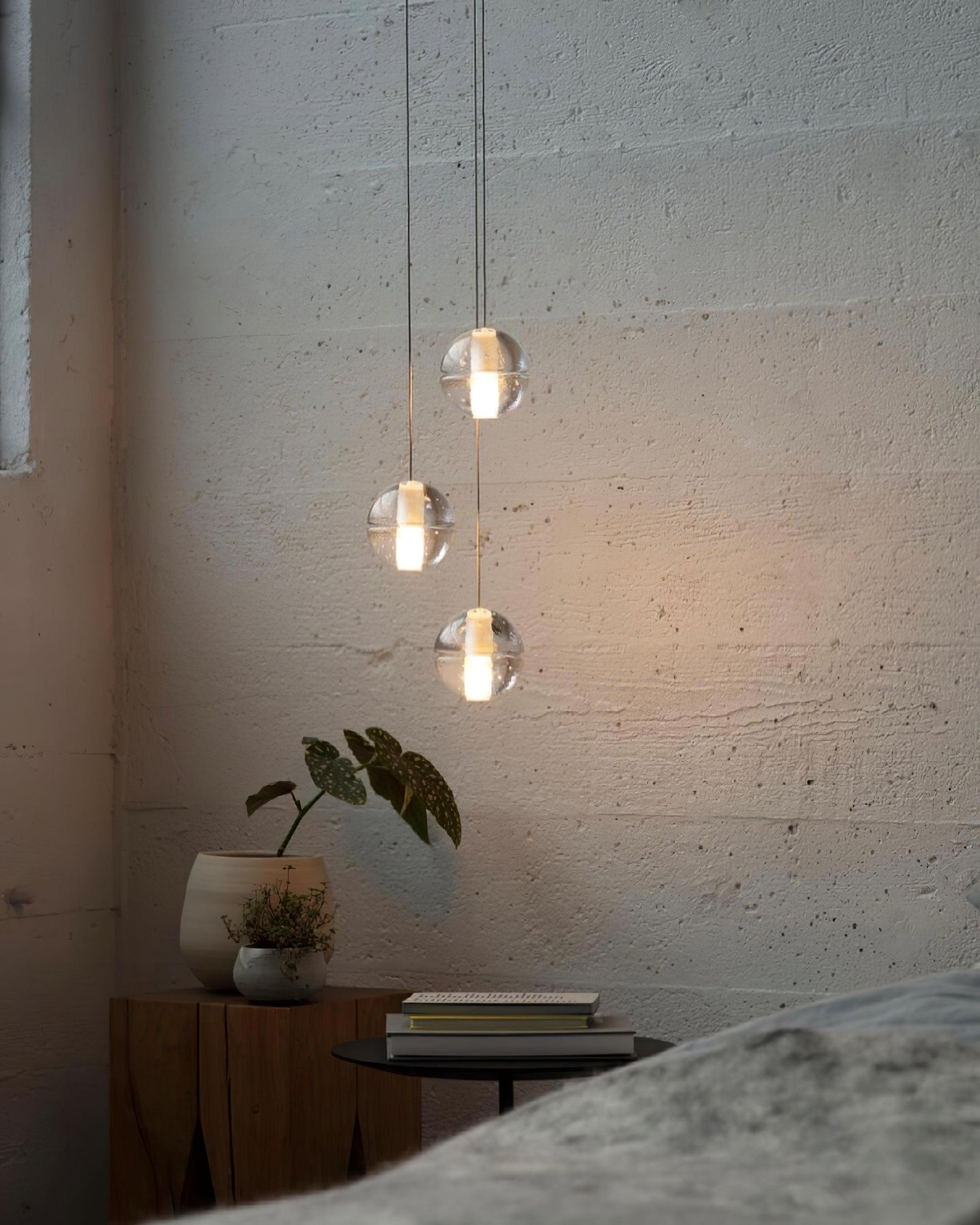 Round K9 Crystal Chandelier