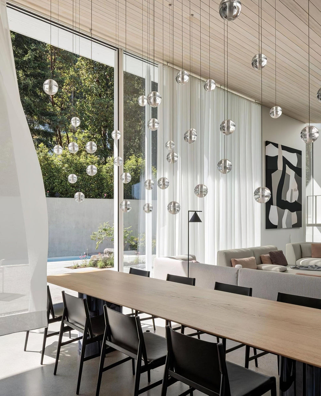 Round K9 Crystal Chandelier