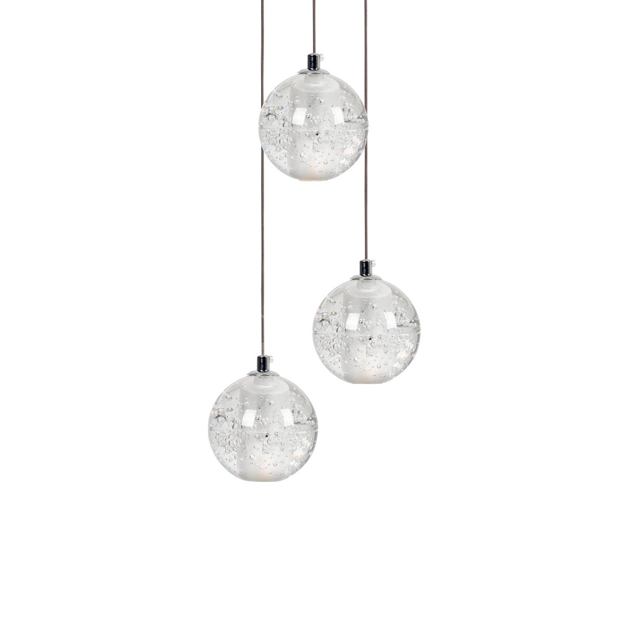 Round K9 Crystal Chandelier