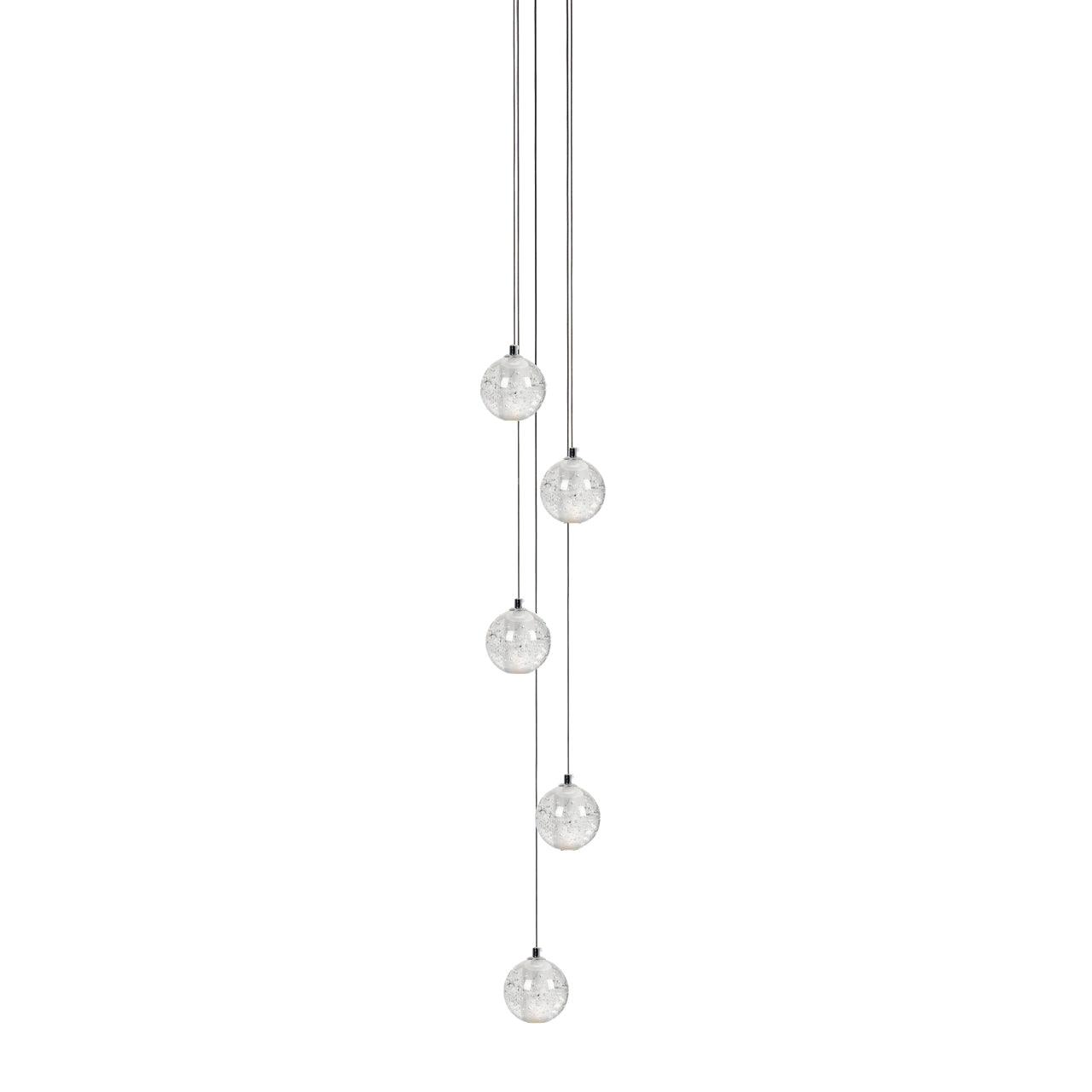 Round K9 Crystal Chandelier