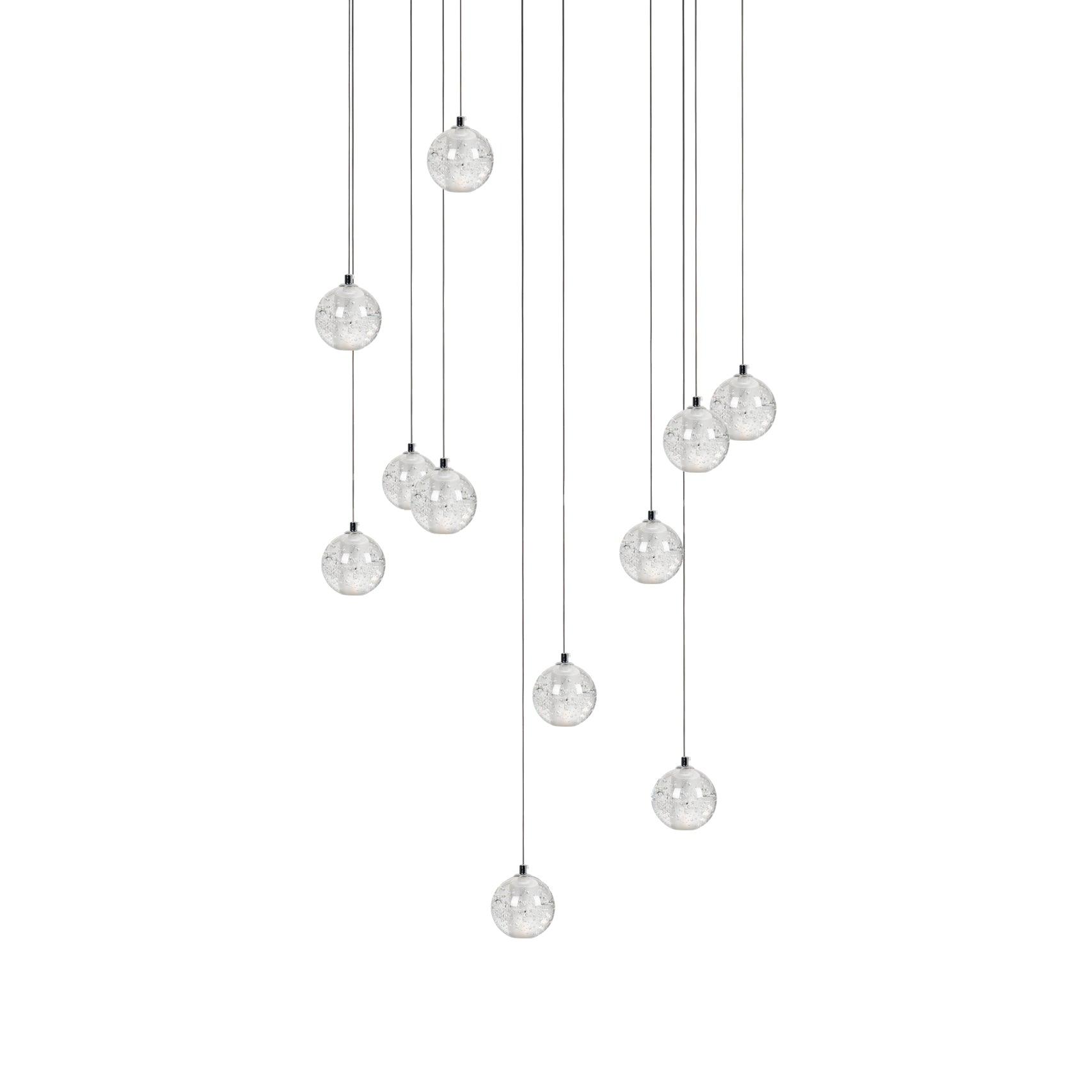 Round K9 Crystal Chandelier