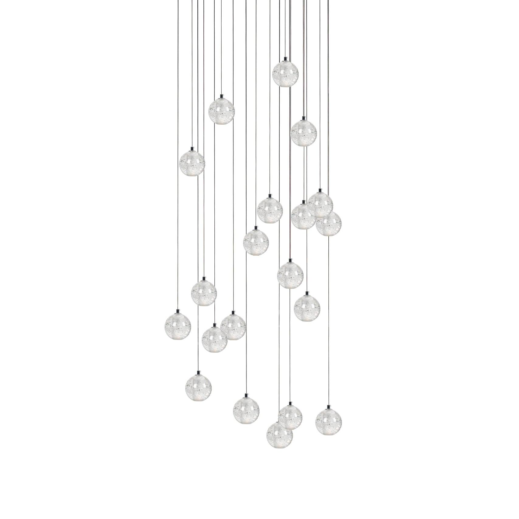 Round K9 Crystal Chandelier