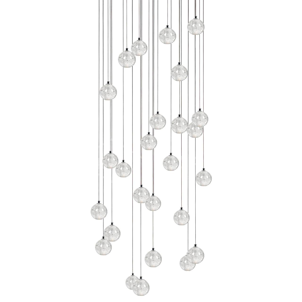 Round K9 Crystal Chandelier